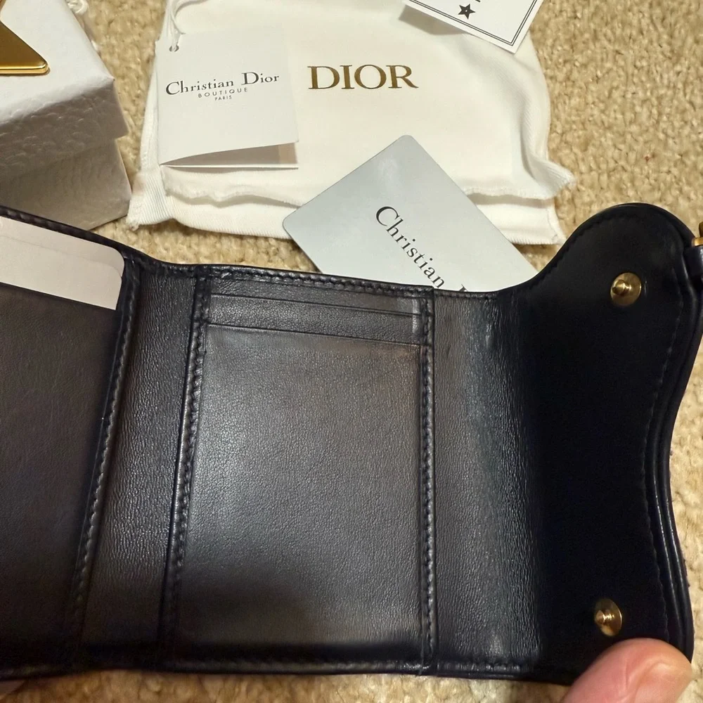 Dior saddle lotus wallet